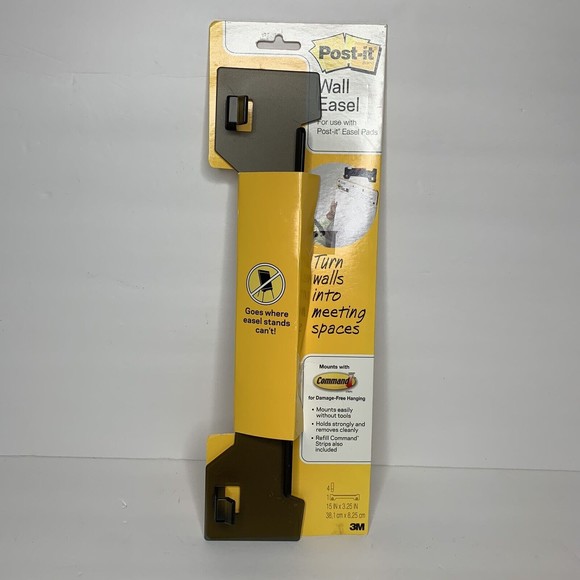 NEW Post-it Wall Easel Pad Mount w/ 3M Command Strips Hang Post It Pad Removable - Picture 1 of 8